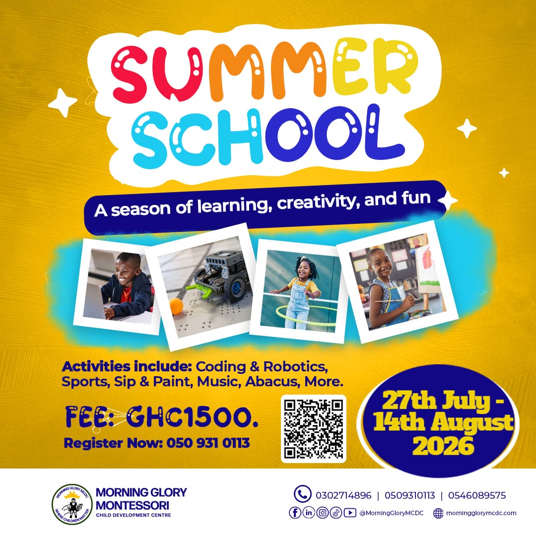 Summer School 2026 at Morning Glory Montessori — 27th July to 14th August